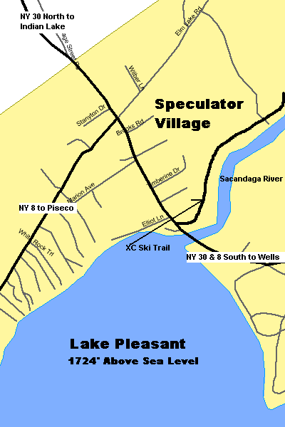 Speculator Street Map