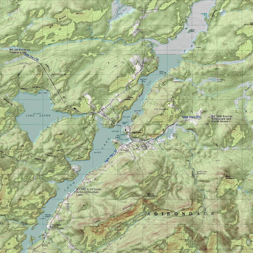 Long Lake Topographic Map