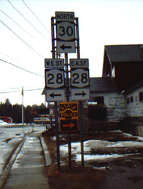 Junction with NY 28 Northbound