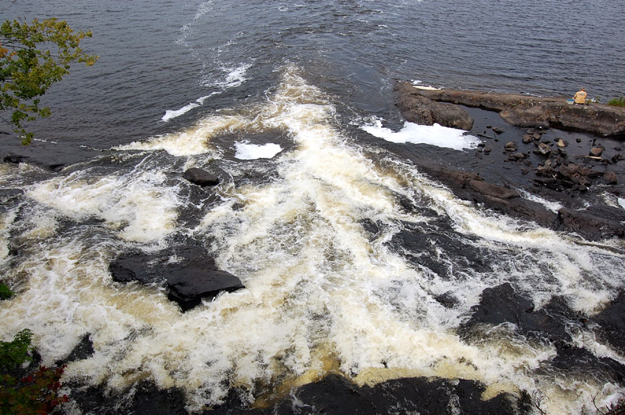 Bog River empties into Tupper Lake