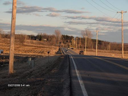 rolling farmland on NY 68